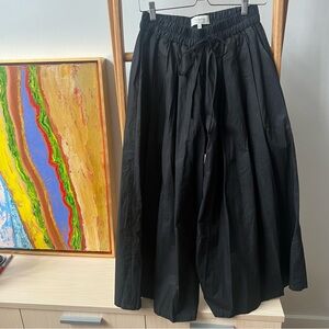 Psophia Black Drawstring Palazzo Pant